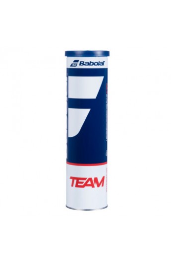 Tube of 4 Babolat Tennis Balls, Babolat Team Tennis Ball