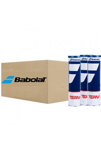 Box of 18 Tubes of 4 Babolat Tennis Balls, Babolat Team Tennis Ball